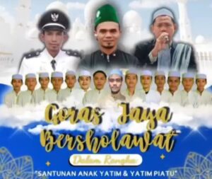 Masyarakat Goras Jaya Bersholawat, Santuni Anak Yatim Piatu