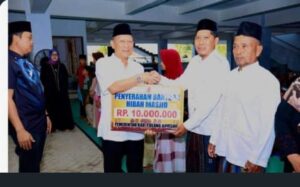 Penyerahan Simbolis Dana Bantuan Oleh Bupati Tulang Bawang Tapi Tidak Terbukti