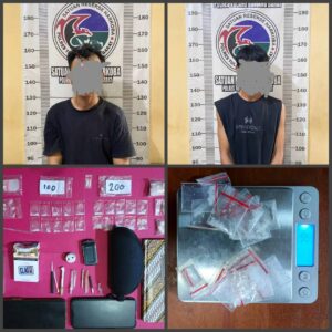 Satresnarkoba Polres Tulang Bawang Barat Amankan 2 (Dua) Orang Laki-Laki Diduga Lakukan Tindak Pidana Penyalahgunaan Narkoba