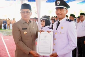 Bupati Tulang Bawang Barat Lantik Afrika Saleh Sebagai Kepalo Tiyuh Kartasari Hasil PAW