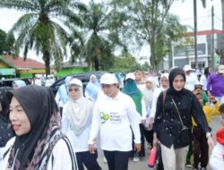 Perigati HAB ke 80 Kemenag Lamteng Gelar Jalan Sehat