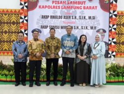 Tongkat Kepemimpinan Polres Lambar Berpindah Dari AKBP Rinaldo Ke AKBP Samsu Wirman, Ini Pesan Bupati Parosil
