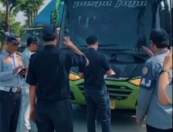 Dishub Bersama Jasa Raharja dan Sat-Lantas Polres Lamteng Gelar Ramp Check