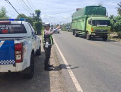 Pengamanan Maksimal, Arus Lalu Lintas Tulang Bawang Terkendali, Masyarakat Aman!!