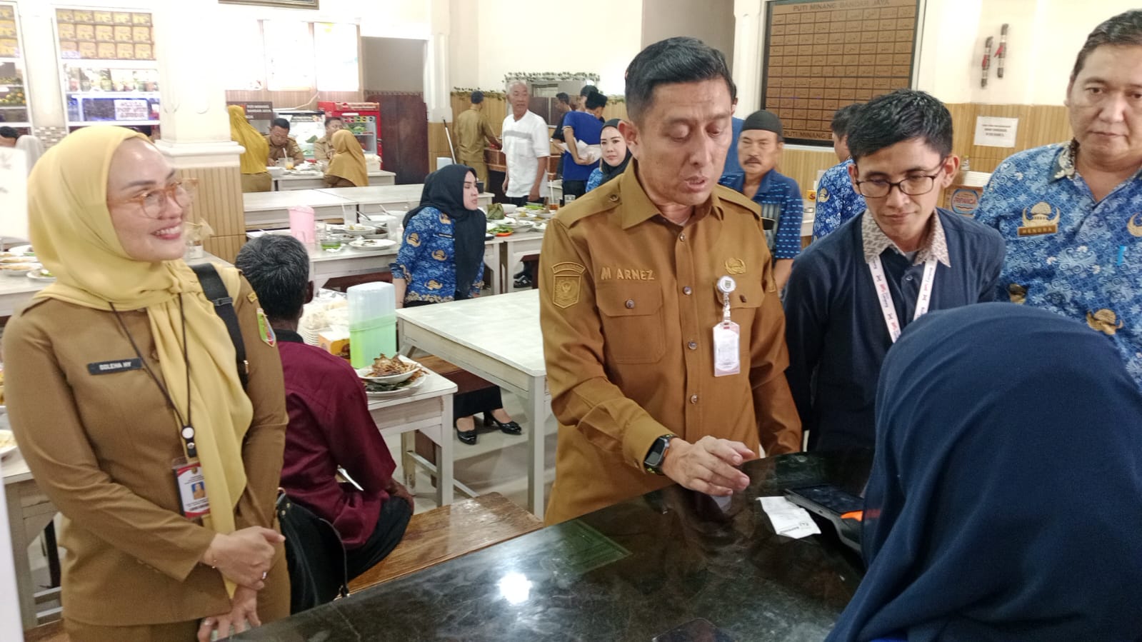 Logo Bapenda Lamteng di Struk Transaksi Pembayaran Sebagai Bukti Pajak Restoran