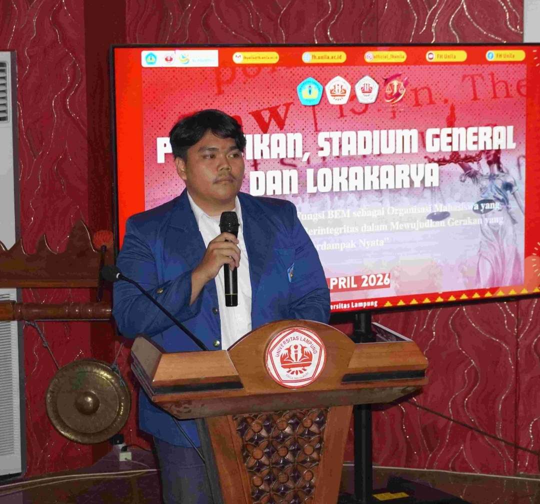 Rompi Pink di Malam Yang Menggemparkan: BEM FH UNILA Kawal Penuntasan Kasus Korupsi Mantan Gubernur Lampung