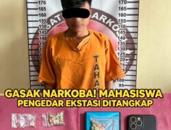 17 Butir Ekstasi Gagal Edar.!! Polres Tulang Bawang Amankan Mahasiswa Saat Ditangkap