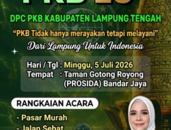 DPC PKB Lamteng Sambut Harlah ke-28, Ada Pasar Murah Sampai Cek Kesehatan Gratis