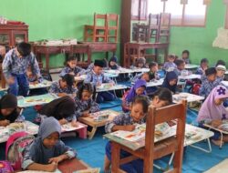 Kenalkan Lingkungan ke Peserta Didik Baru, SDN 1 Astomulyo Gelar Lomba Mewarnai Tingkat PAUD dan TK