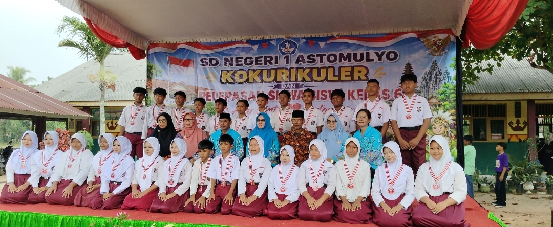 SDN 1 Astomulyo Gelar Kokurikuler dan Pelepasan Siswa Siswi Kelas 6