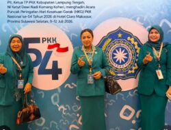 Hadiri Puncak HKG PKK Nasional ke-54, Plt. Ketua TP PKK Lampung Tengah Siap Sukseskan Asta Cita Menuju Indonesia Emas 2045