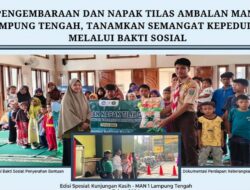 Ambalan MAN 1 Lamteng Gelar Pengembaraan dan Napak Tilas, Wujudkan Semangat Pramuka Peduli Sesama