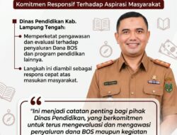 Dinas Pendidikan Lamteng Berkomitmen Evaluasi Penyaluran Dana BOS dan Jamin Transparansi