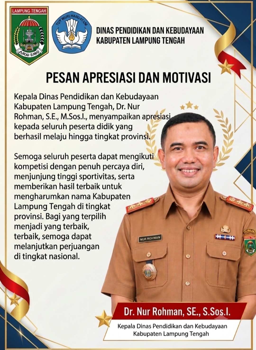 Puluhan Siswa SD/MI Lamteng Berlaga di OSN Tingkat Provinsi Lampung 2026, Disdik Dorong Raih Prestasi Nasional