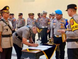 Rotasi Jabatan, Kabag Ops dan Kabag SDM Polres Lampung Tengah Resmi Berganti