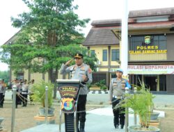 Polres Tulang Bawang Barat Gelar Apel Pergeseran Pasukan (Serpas) Pengamanan Pilkatiyuh Serentak Tahun 2026