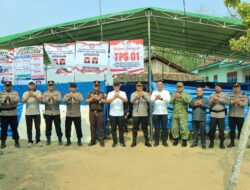 Kapolres Tulang Bawang Barat Bersama Forkopimda Pemantauan Langsung Pemungutan Suara Pilkatiyuh Serentak